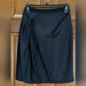 Jason Wu 100% Silk Navy Blue Pleated Above the Knee Skirt - Size 6